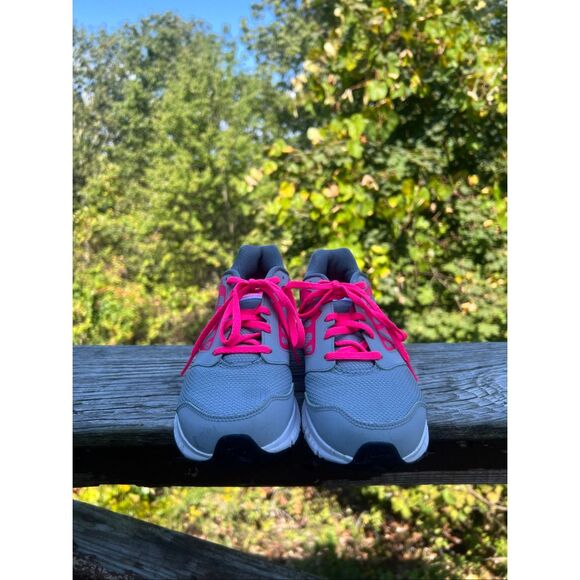 Nike Girls Downshifter 6 Sz 6Y Pink/Black/Gray 685167-007 - Picture 7 of 8